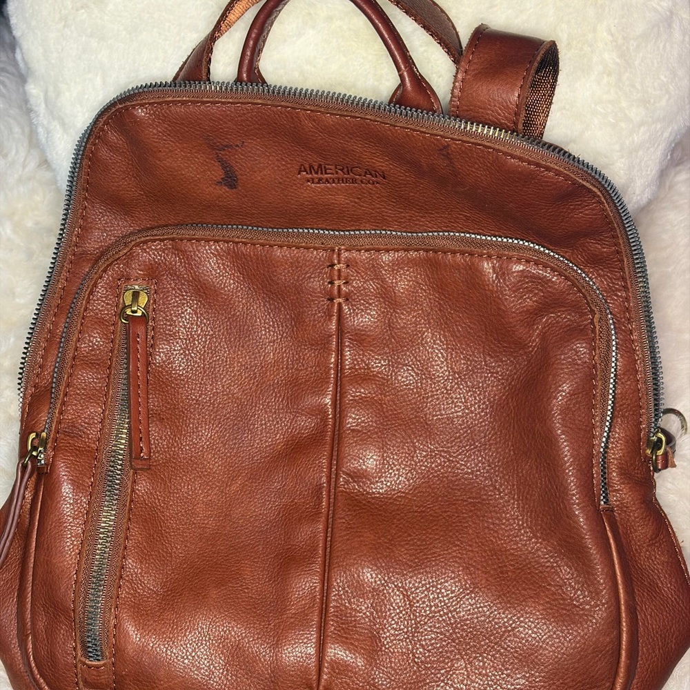 American Leather Tan Women's Backpack